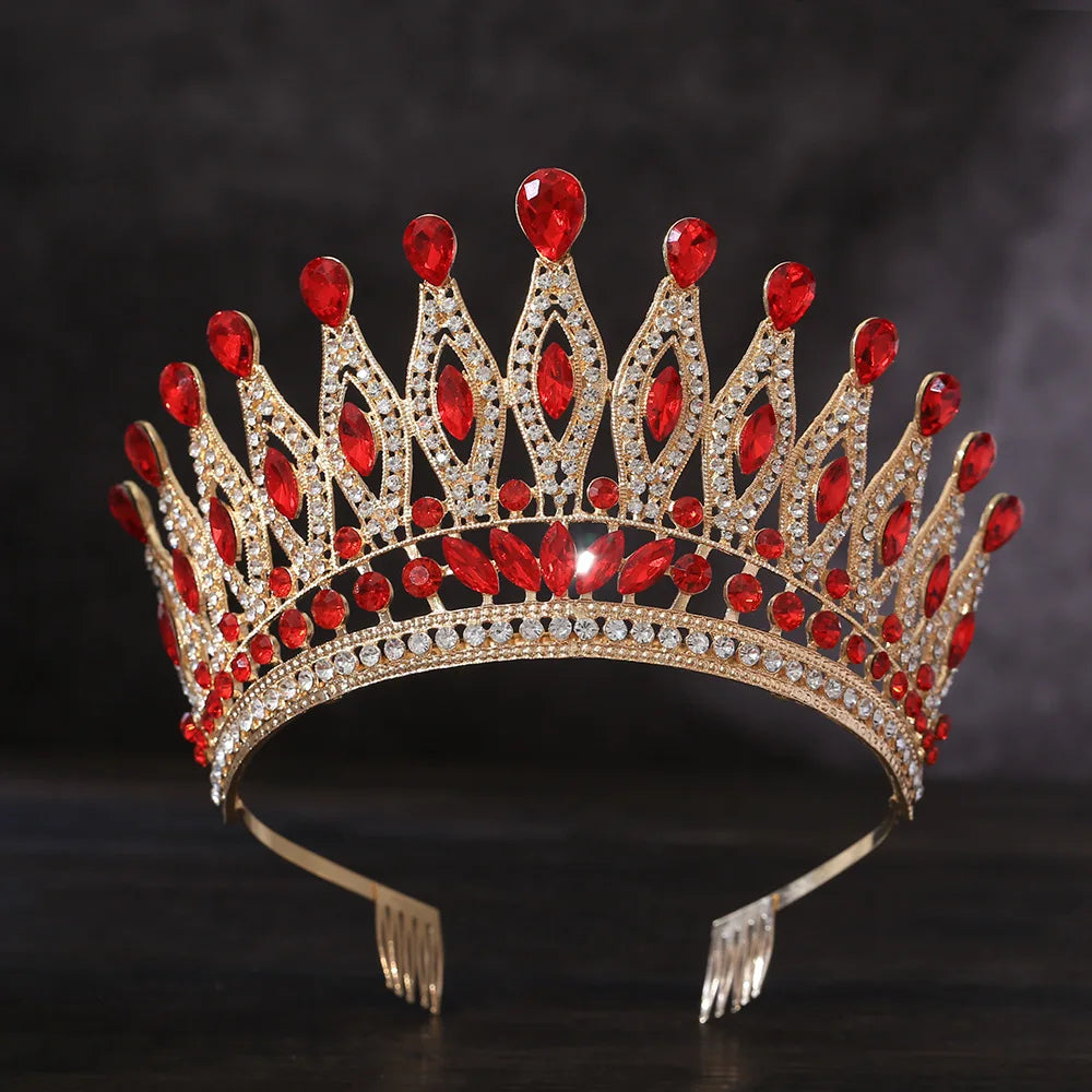 Miss Universe Angola Crown Tiara with Comb – Stunning Bridal Headdress for Pageants & Weddings