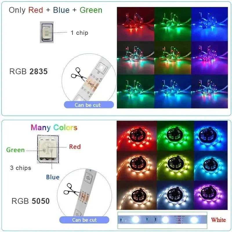 LED Strip DC 12V SMD 5050 Flexible Diode Ribbon Tape RGB 2835 Waterproof LED Light WIFI Remote Controller Works With Alexa Room The jack market .AU The jack market .AU Home $ 71 136:201455535#WIFI Controller Set;14:29#Non-Waterproof;200007763:201336104;249:200006306#SMD 5050;380:202452907#15m