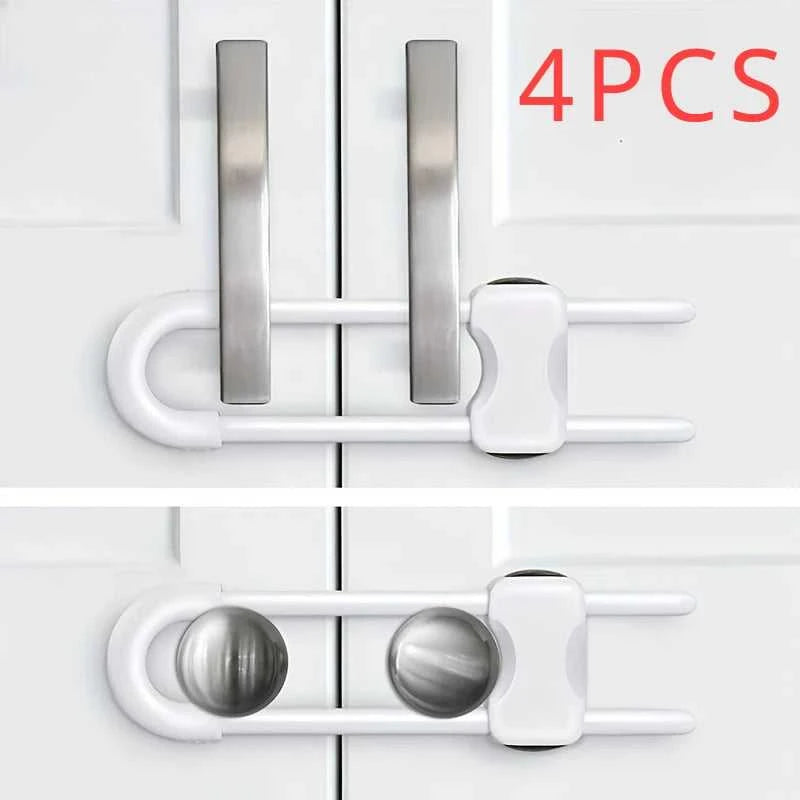 2/4PCS Sliding Cabinet Child Safety Locks Baby Proofing Cabinet Lock Cupboard Latches for Kids on Closet Door Knobs Handles The jack market .AU The jack market .AU Mum & Kids: Essential Products for Every Family $ 30 14:173#Black 4pcs