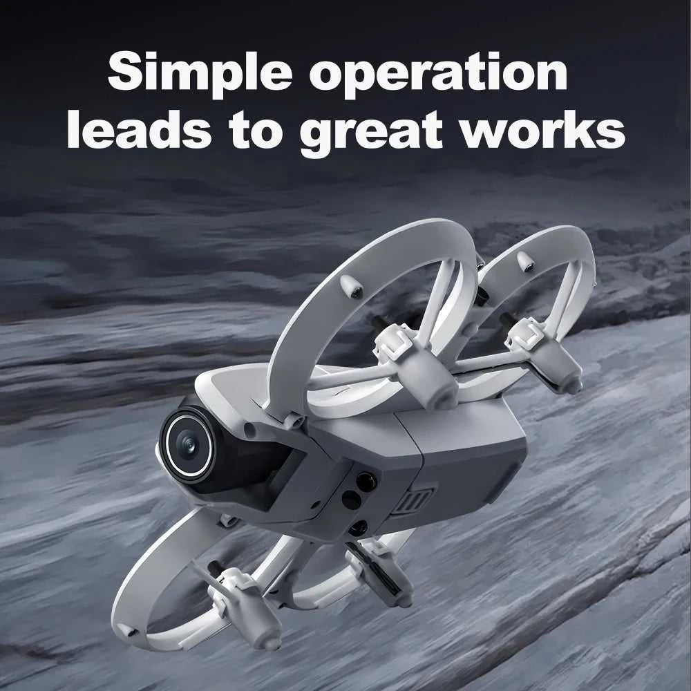 V66 Mini Drone 4K Profesional Dual Camera Headless Mode Obstacle Avoidance WiFi FPV Dron 360° Flip RC Quadcopter Toys for Kids The jack market .AU The jack market .AU Drones $ 85 14:10#Grayish White