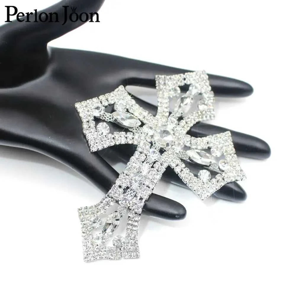1PCS glittering DIY crystal mini cross rhinestone applique glass patch sewn for wedding bag, shoe decoration YHX077 The jack market .AU The jack market .AU Home $ 28 14:100006056#M