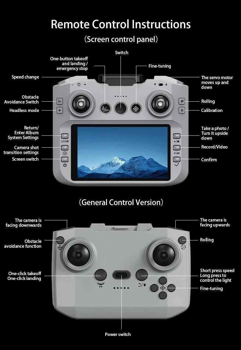 Lenovo Drone With 4.3-inch Large Screen 8k High-definition Aerial Photography Obstacle Avoidance Remote Control Quadcopter 2026 The jack market .AU The jack market .AU Drones $ 88 14:29#Black