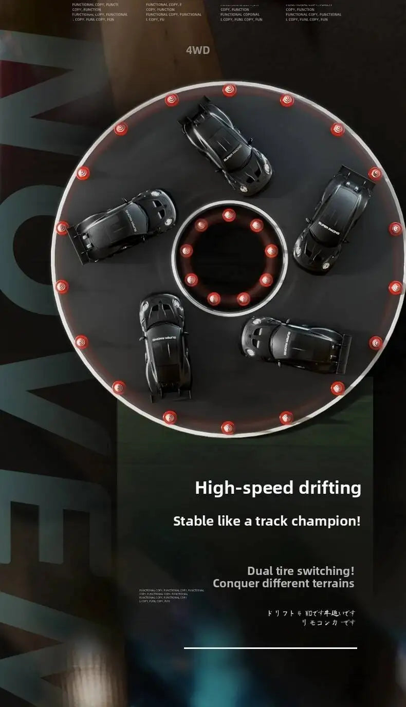2025 New, Limited Edition Rc Drift GT3 RS 911 MI SU7 1:20 Drift Racing Car, Racing Kids Gift with High Speed Remote Control