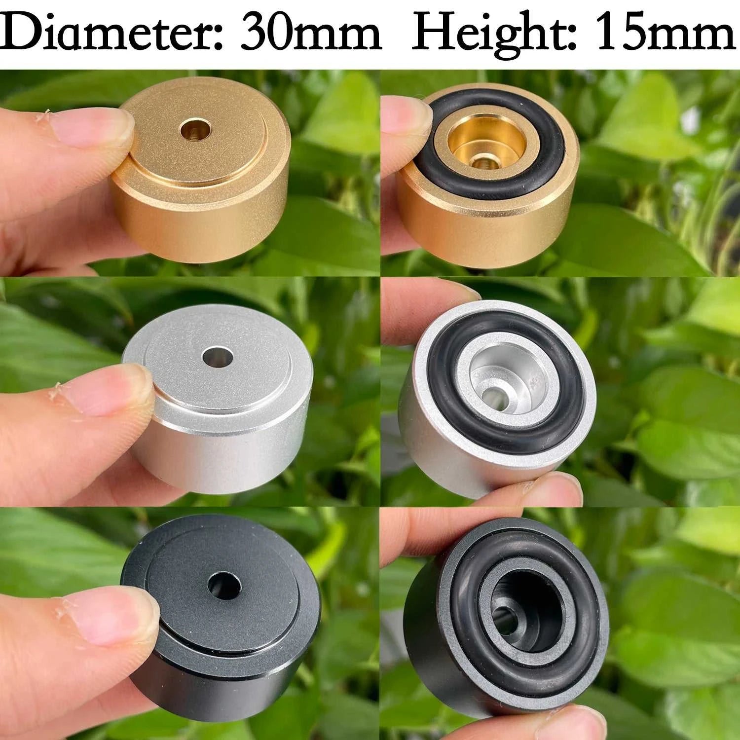 4PCS Audio Speaker Isolation Feet Pad 30*10mm 40*10mm 49*15mm Aluminum Amplifier Feet CD DAC Speakers Shock Absorption Feet Pad The jack market .AU The jack market .AU Accessories Electronics $ 62 14:193#40x10mm 4pcs;200000828:201589809#Black