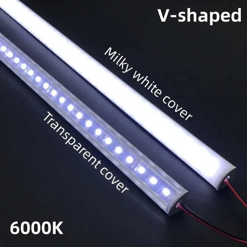 LED cabinet bar light 5730 5630 36LEDs Kitchen light under furniture 12V DC 50cm profile aluminum led hard strip Linear lights The jack market .AU The jack market .AU Home $ 85 136:202573808#V Milky cover 3000K;14:193#10PCS