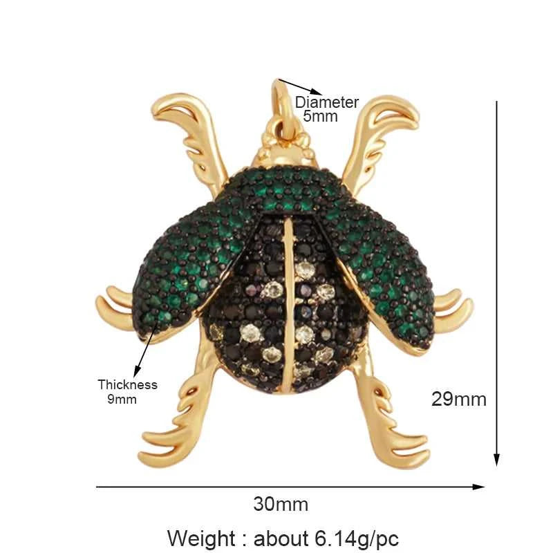Colourful Fly Bee Ladybird Insect Charm Paved with Rainbow Cubic Zirconia,18K Gold Plated Jewelry Making Hand Craft Material M75 The jack market .AU The jack market .AU Jewellery & Chains $ 63 14:29#M750426-Gold;200007763:201336100