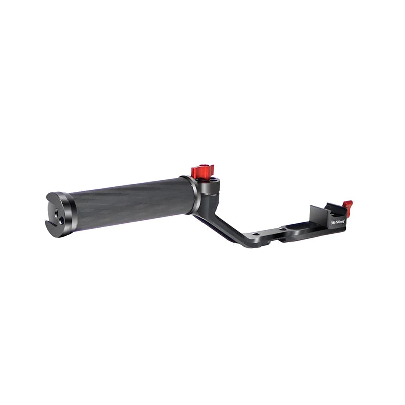 Carbon Fiber L Bracket Handle Grip Foldable Cold Shoe Mount Clamp for DJI Ronin RS3 RS4 Mini RS2 RSC2 Handheld Gimbal Stabilizer