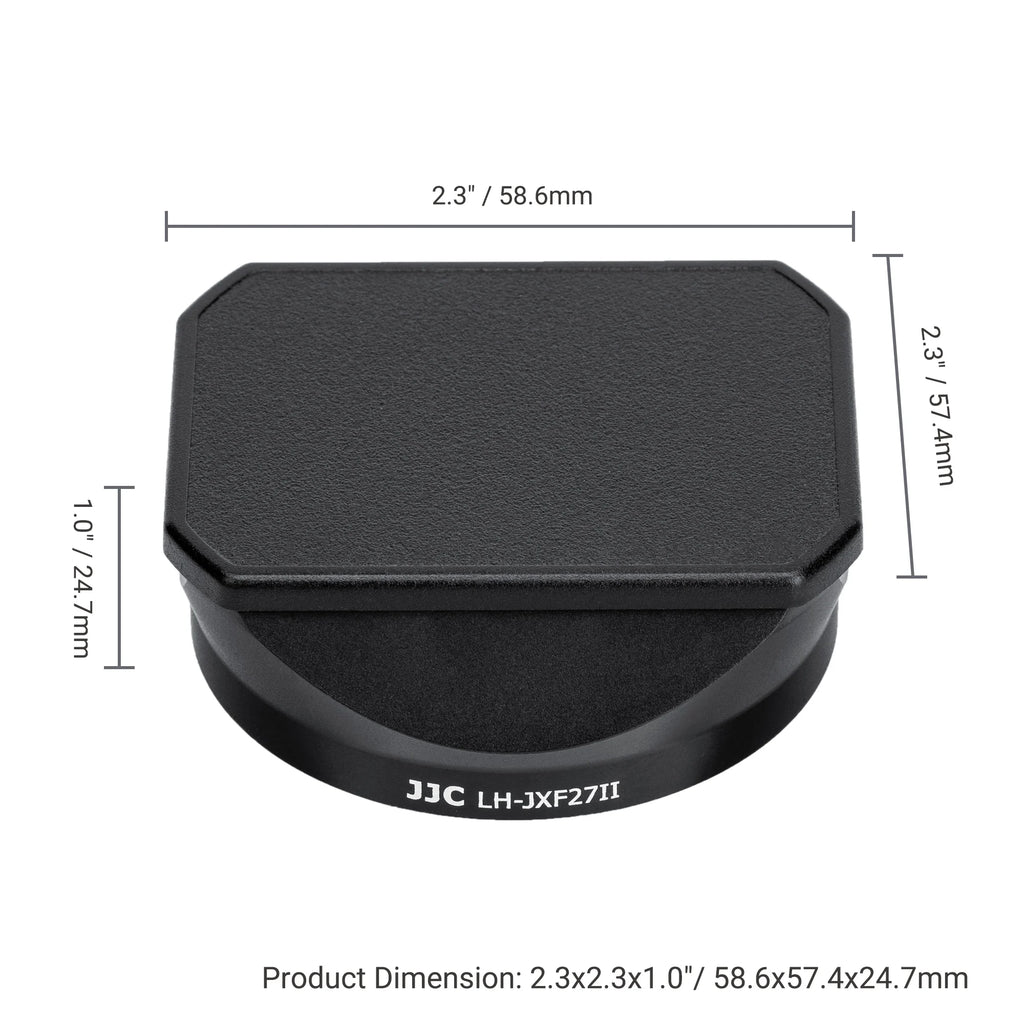 LH-XF27 Metal Lens Hood for Fujifilm XF 27mm F2.8 R WR & Fujifilm XF 27mm f/2.8 Lens for Fuji XT5 XT4 XT3 XT30 XH2S XE4 XS10
