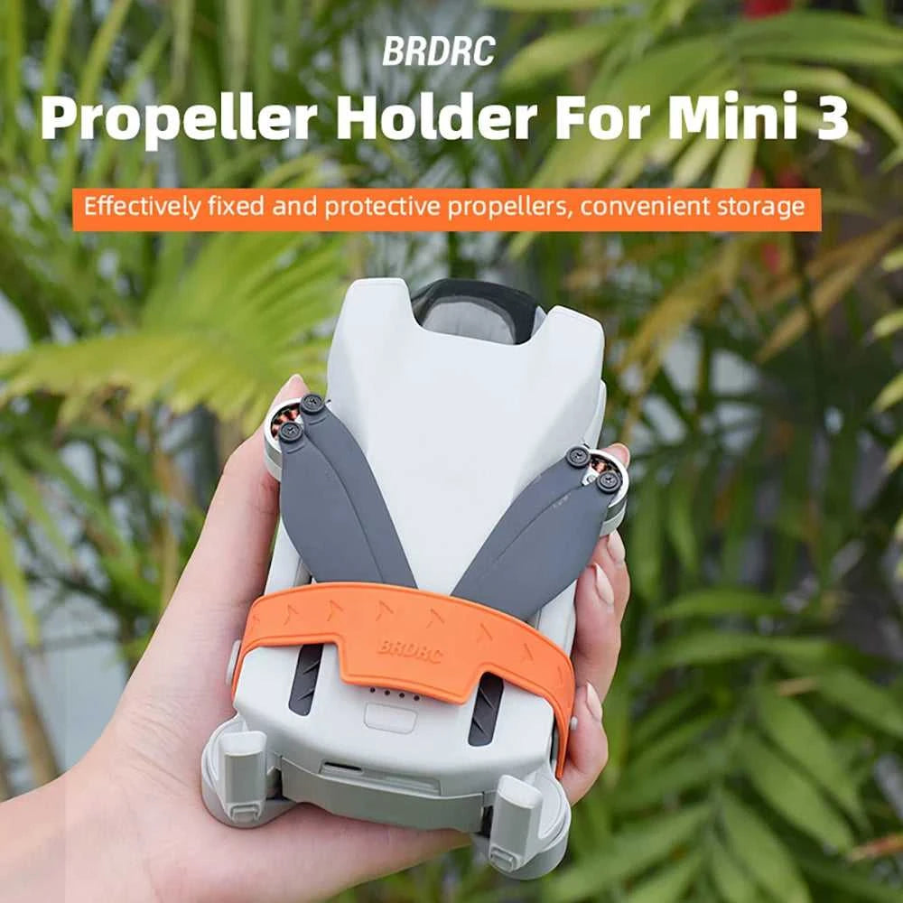 BRDRC Propeller Holder for DJI Mini 3/Mini 3 Pro Drone Wings Stabilizer Protector Blades Fixed Strap Mount Guard Accessories The jack market .AU The jack market .AU Drones $ 49 14:200006156#Type C Grey