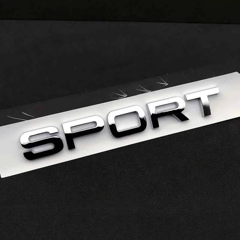 3d ABS Logo Sport Emblem Letters Car Trunk Badge For Evoque Discovery SVR l494 494 l320 Sport Sticker Accessories