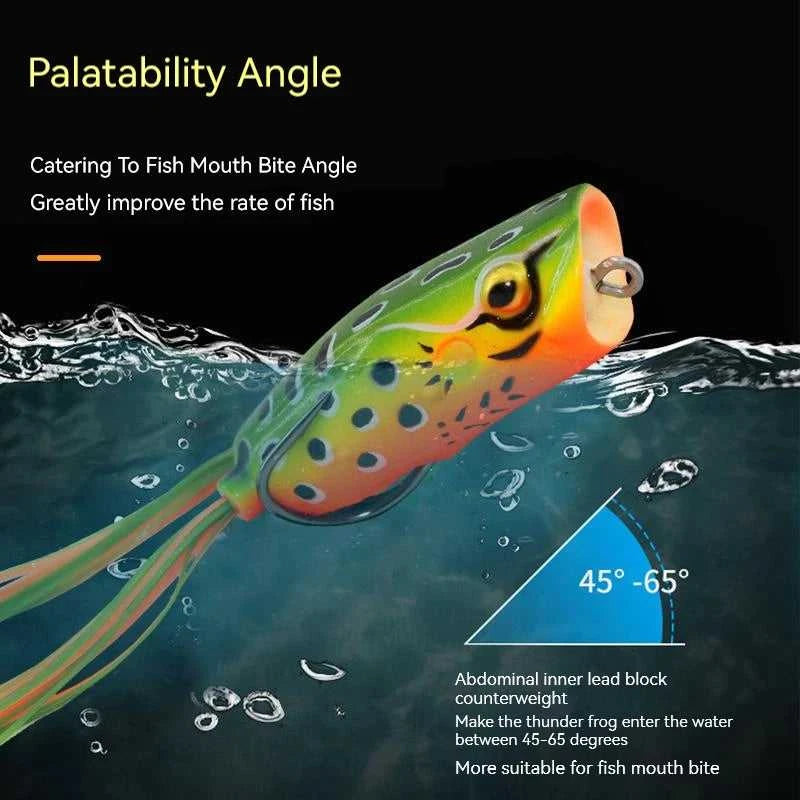 Big Mouth Topwater Frog Lures Durable Lifelike Silicone Bass Bait Floating Realistic for Pike Snakehead Salmon Trout Catfish The jack market .AU The jack market .AU Fishing Gear $ 21 14:200002984#D
