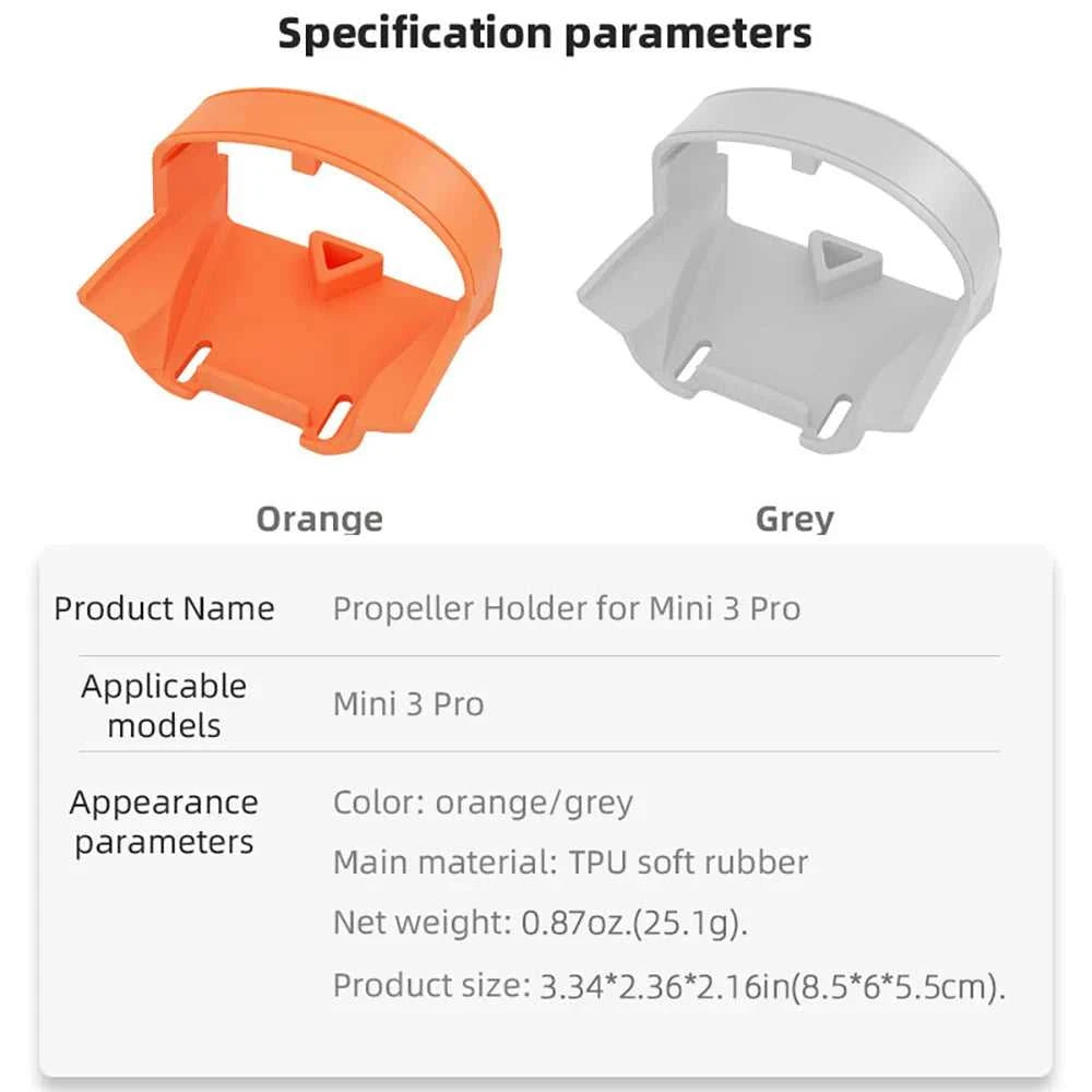 BRDRC Propeller Holder for DJI Mini 3/Mini 3 Pro Drone Wings Stabilizer Protector Blades Fixed Strap Mount Guard Accessories The jack market .AU The jack market .AU Drones $ 49 14:200006156#Type C Grey