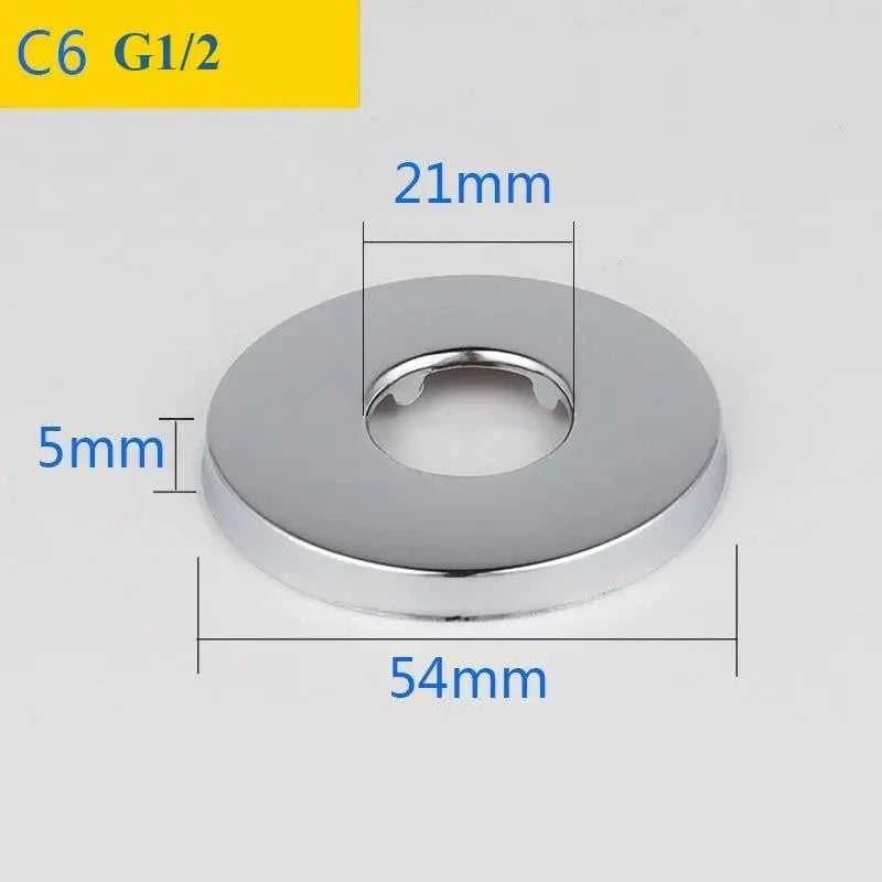 2PCS Stainless Steel Water Pipe Connector G1/2 Faucet Decorative Cover Heighten Panel Shower Kitchen Tap Accessories The jack market .AU The jack market .AU Home $ 60 14:175#C7-2pcs