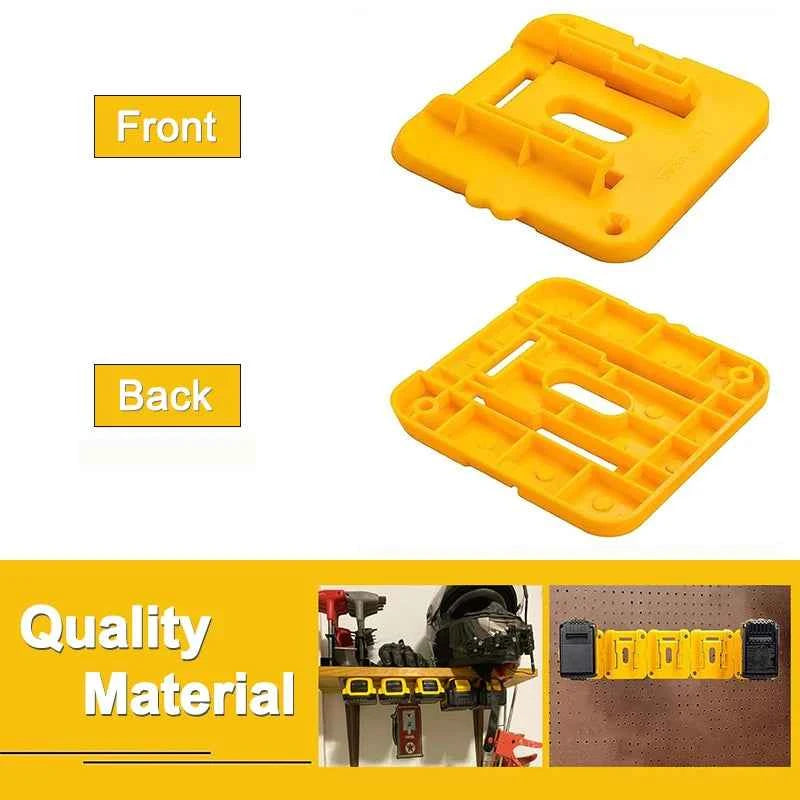 Dewalt/Makita/Milwaukee Battery Storage Rack - 5/10 Pack Wall Mount Bracket for 14.4V & 18V Li-ion Batteries