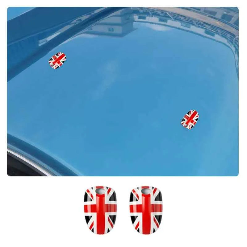 MINI Cooper Union Jack Wiper Nozzle Cover - Stylish Water Spray Accessory for F54 F55 F56 F57 F60 (2015-2022)