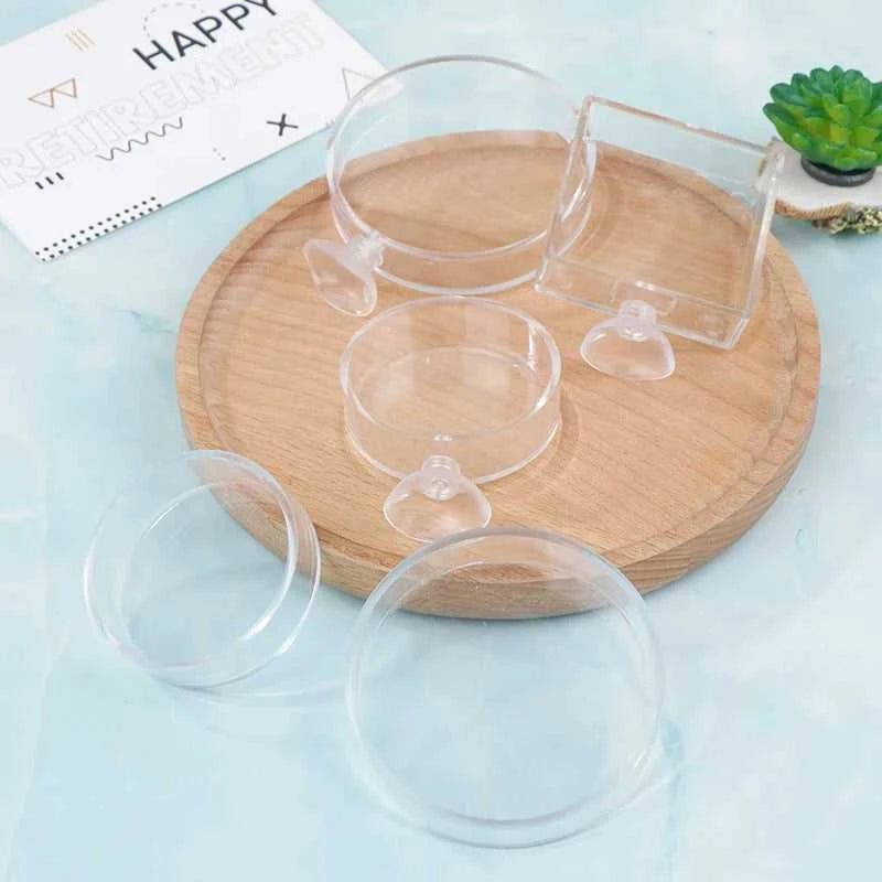 【F】Aquarium Feeder Acrylic Transparent Fish Round Square Dishes Shrimp Food Box Fish And Shrimp Feeding Accessories The jack market .AU The jack market .AU Fishing Gear $ 22 14:691#E