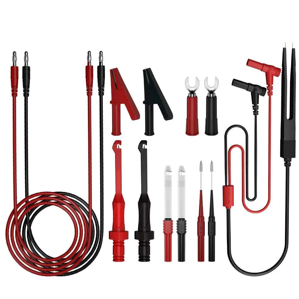 QSS Multimeter Test Leads Kit Digital Electrical Test Probes Set for Automobile Circuit Repair Wire-Piercing Needle