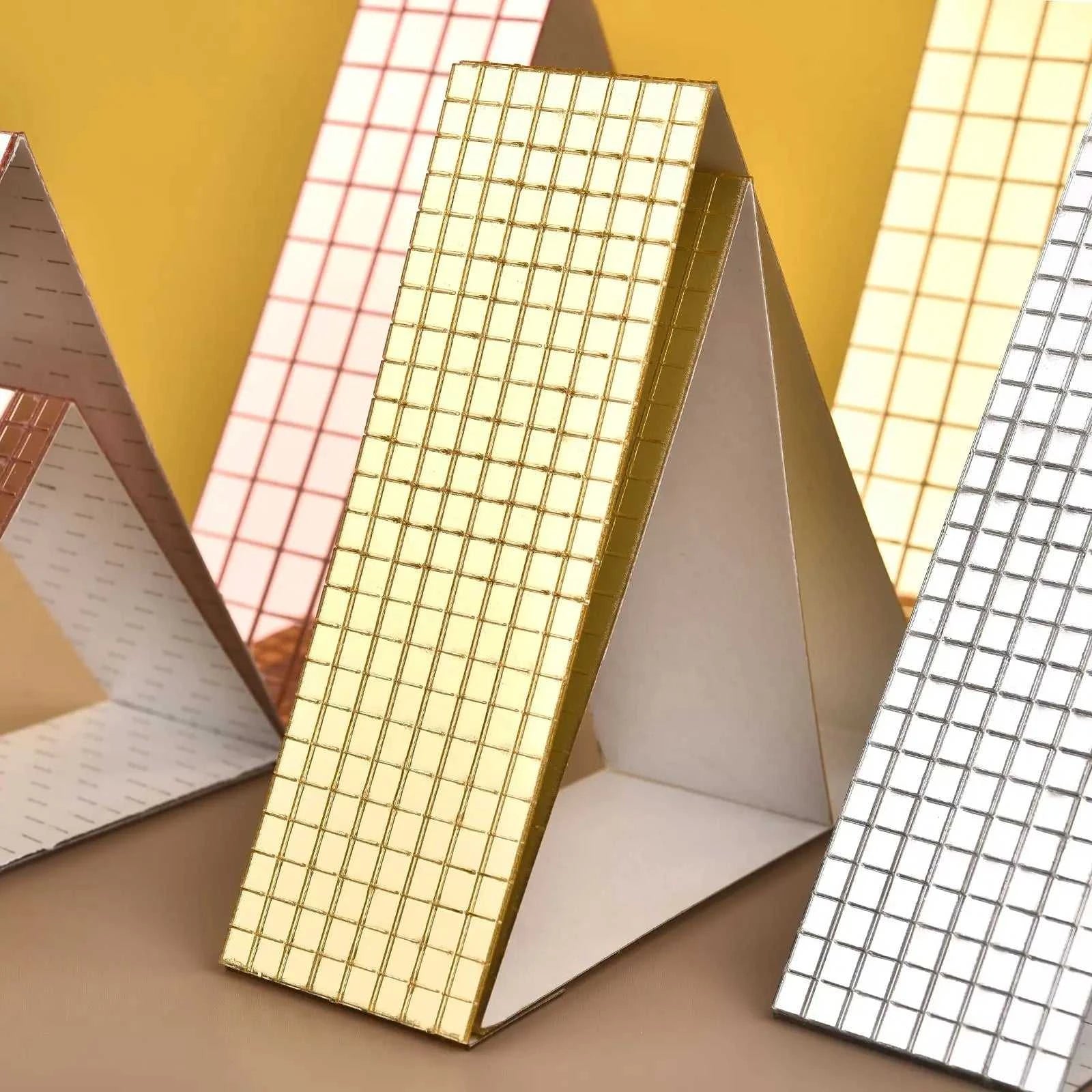 60cm Self-Adhesive Real Glass Craft Mini Square Mirrors Mosaic Tiles Stickers Bathroom DIY Handmade Craft Home Decoration Making The jack market .AU The jack market .AU Home $ 20 14:173#Gold-4X60cm;5:100012359#5x5mm