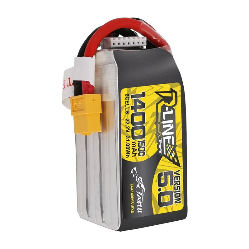 Tattu R Line 5.0 850/1200/1400mAh 150C LiPo Battery For RC Drones And Airplane Models
