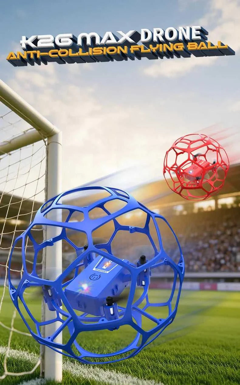 K26 MINI Air Soccer Competitive Drone | 360° Full Protection Crash-Proof | Hand Throw Takeoff No Remote Skill Birthday Gift The jack market .AU The jack market .AU Drones $ 71 14:193#K26-Red