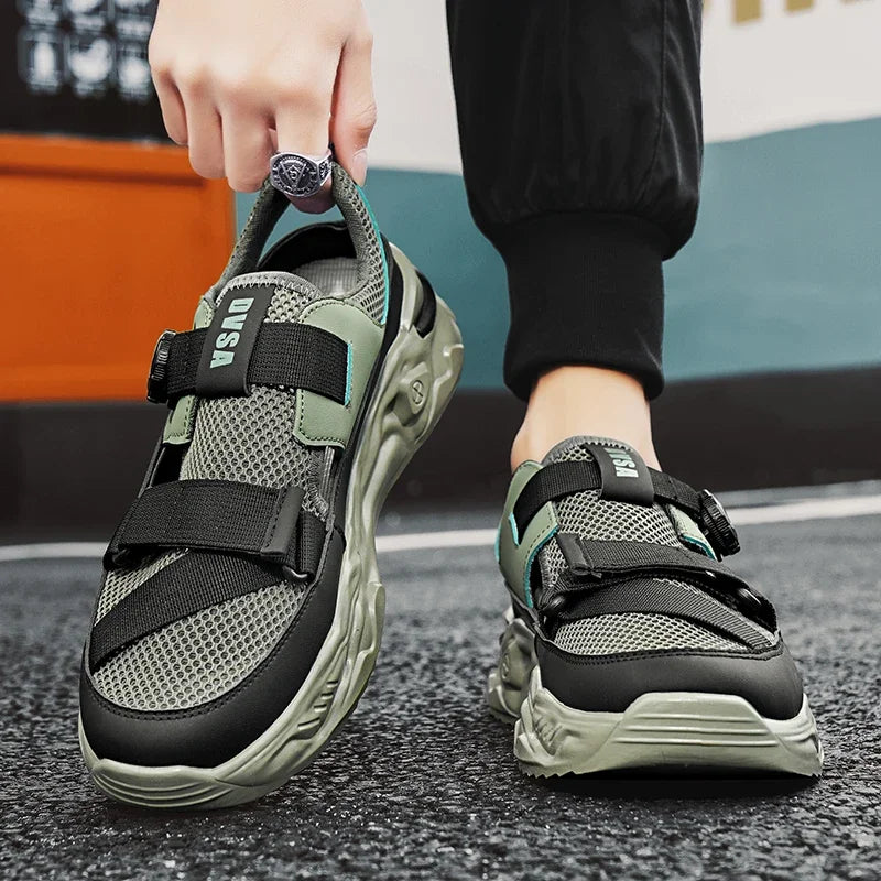 2024 New Summer Breathable Trendy Fashion Casual Anti Slip Soft Sole Sports Leisure Outdoor Beach Sandals for Men