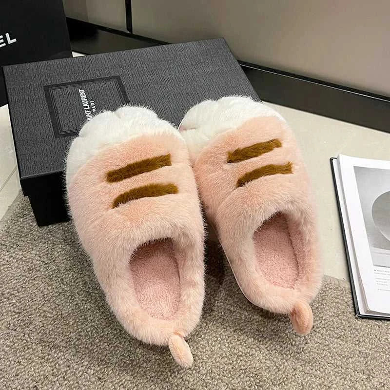 New Snuffy Cat Slippers Woman Warm Wrapped Home Shoes Women's Angry Kitty Furry Slides Winter Snug Close Back Slipper for Couple The jack market .AU The jack market .AU Step Up Your Style: Trendy Shoes for Every Occasion! $ 69 14:10#Yellow-Slides;200000124:201446564;200007763:201336100