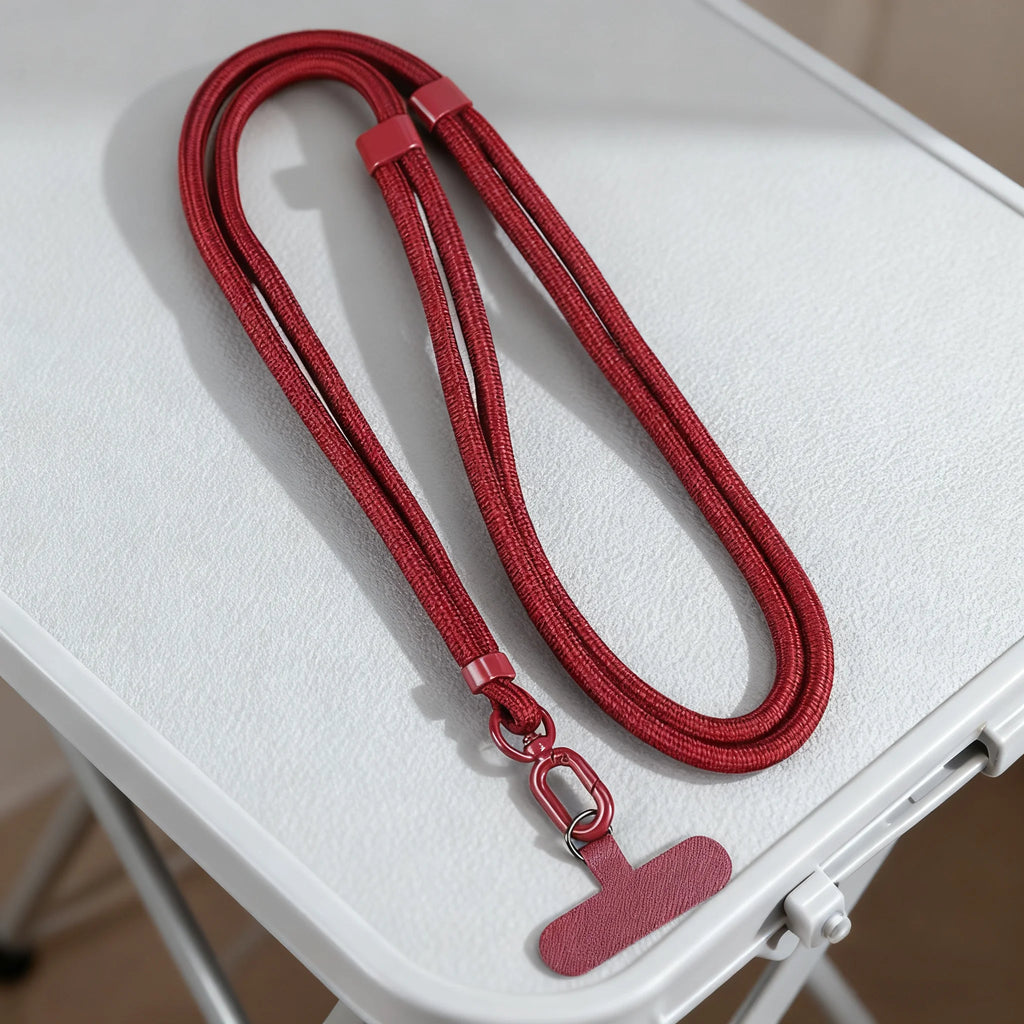 Universal Phone Lanyard - Adjustable Crossbody Neck Strap with Anti-Drop Clip & Portable Wrist Strap