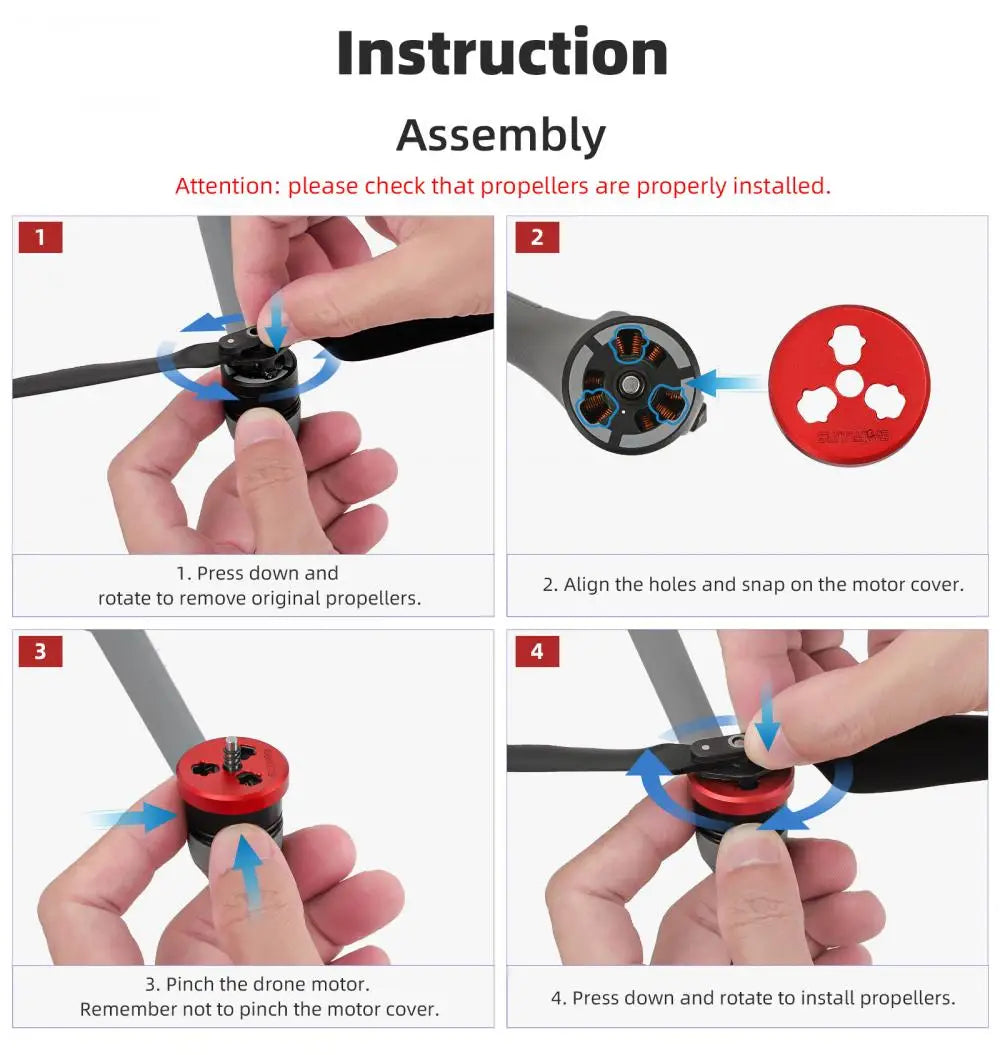 Motor Protective Cover for DJI Air 3S/Air 3/Mavic 3 Series Propeller Motor Protection Dust-proof Cover Drone Accessories