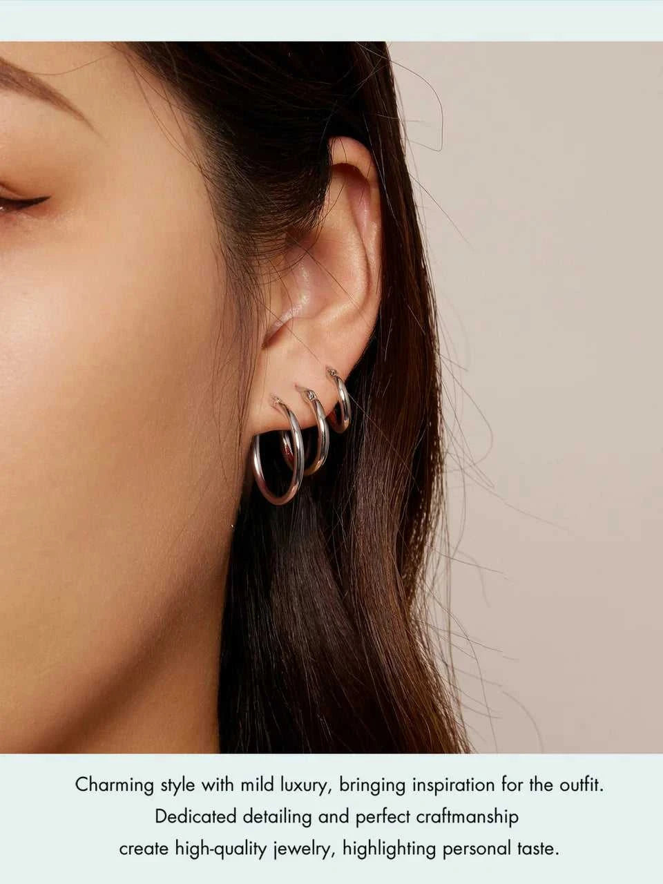 BAMOER 925 Sterling Silver Bold Classic Hypoallergenic Hoop Earrings, 14K White Gold Plated Glossy Tube Earrings for Women Gift The jack market .AU The jack market .AU Jewellery & Chains $ 65 200000226:365458#Gold - 21mm;200007763:201336100