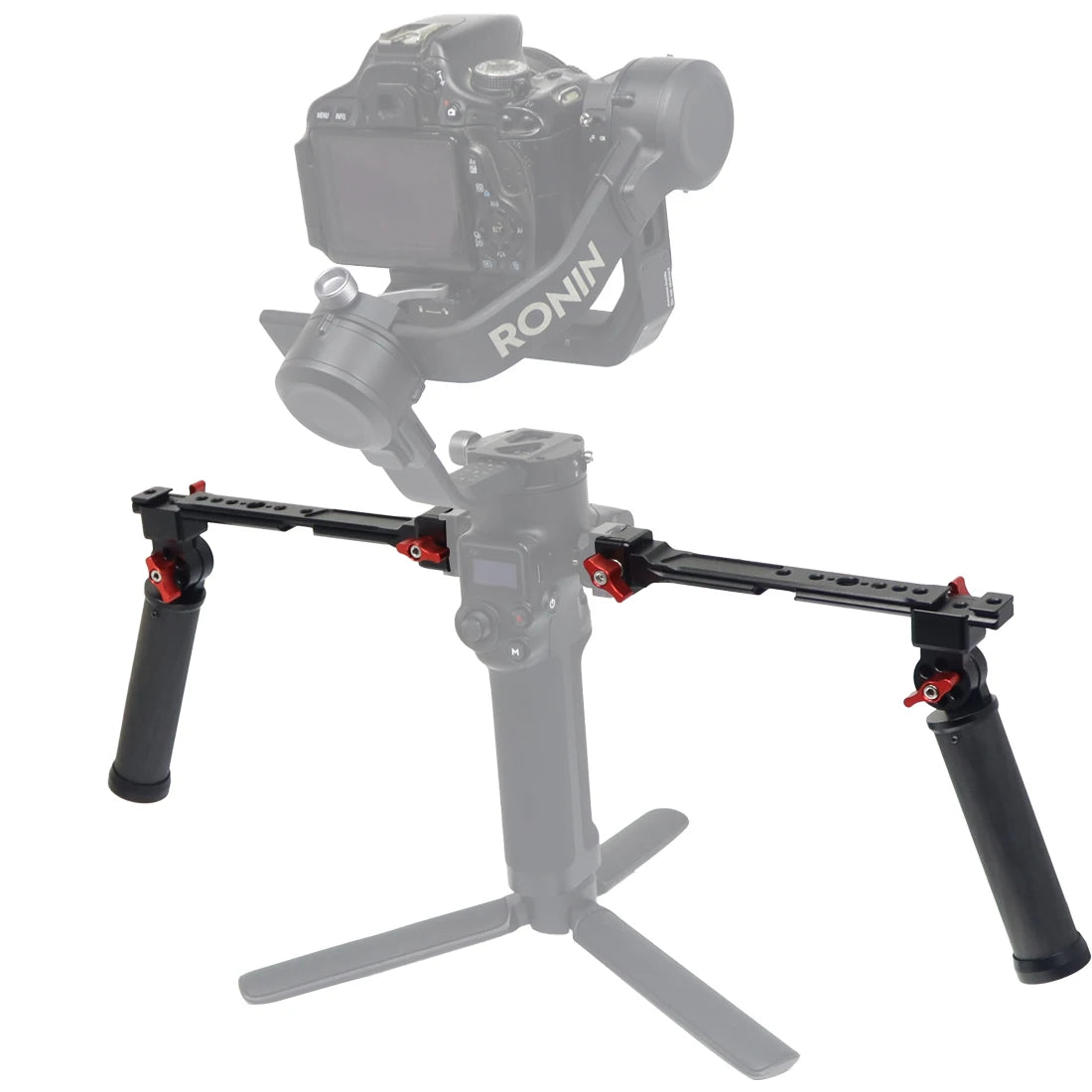 Carbon Fiber L Bracket Handle Grip Foldable Cold Shoe Mount Clamp for DJI Ronin RS3 RS4 Mini RS2 RSC2 Handheld Gimbal Stabilizer