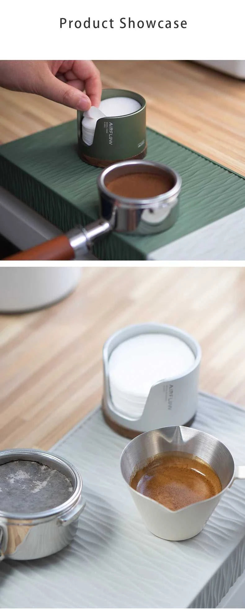 AIRFLOW Coffe Coffee Filter Paper Storage Box 51/53/58mm Round Filter Paper Holder Mocha Pot Filter Paper Dust-proof Storage Box The jack market .AU The jack market .AU $ 49 14:193#Silver