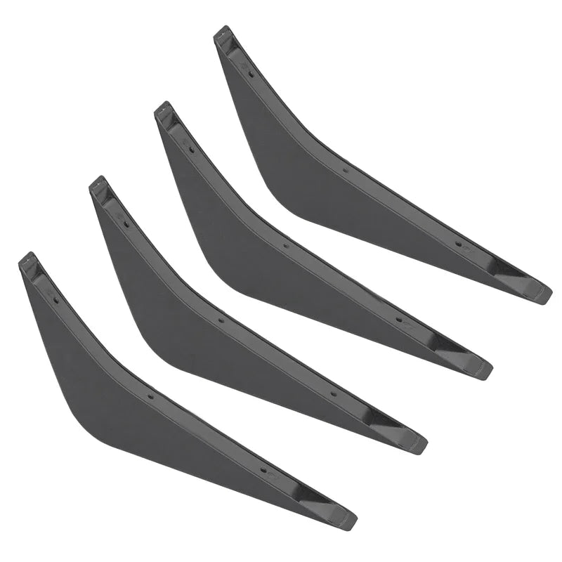 For 2014-2019 Chevrolet Corvette C7 Universal 4pcs Car Rear Bumper Lip Diffuser Shunt Fin Body Spoiler Canard Car Exterior Parts