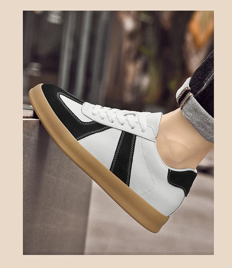 Men Women Genuine Leather Casual Elevator Shoes Leisure Sneakers Sports Zapatos Mujer Men's Height Increasing Shoes Tennis Shoes