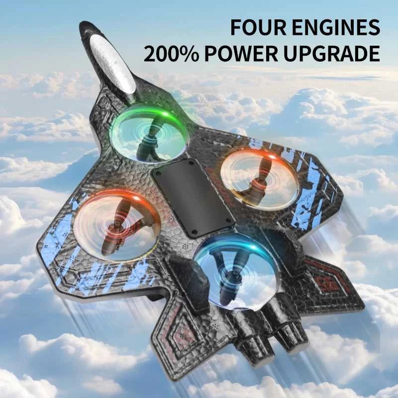 2.4G remote control fighter electric foam glider stunt tumbling UAV hovering helicopter with LED colorful lights aircraft model The jack market .AU The jack market .AU Drones $ 71 14:173