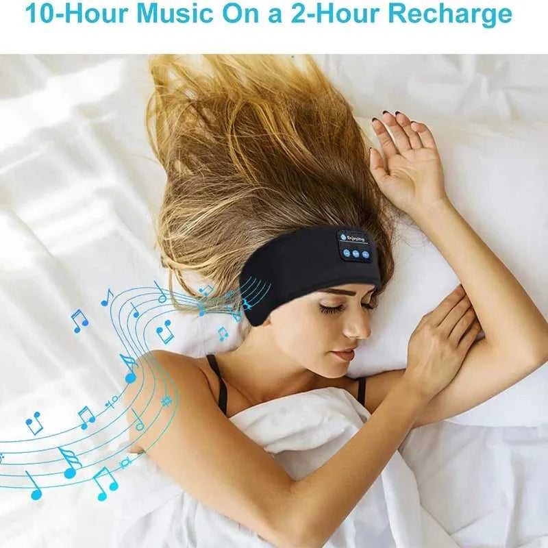 Bluetooth Earphones Sports Sleeping Headband Elastic Wireless Headphones Music Eye Mask Wireless Bluetooth 5.0 Headset Headband The jack market .AU The jack market .AU Accessories Electronics $ 53 14:193#Black