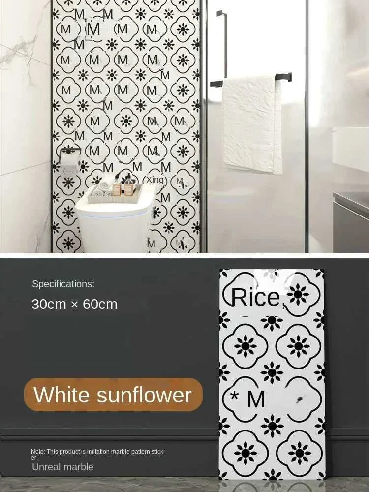 Imitation ceramic tile wall sticker wallpaper self-adhesive bathroom marble sticker self-adhesive background wall wallpaper The jack market .AU The jack market .AU Home $ 113 14:365458#White brick pattern;5:871#30X60CM 20PCS