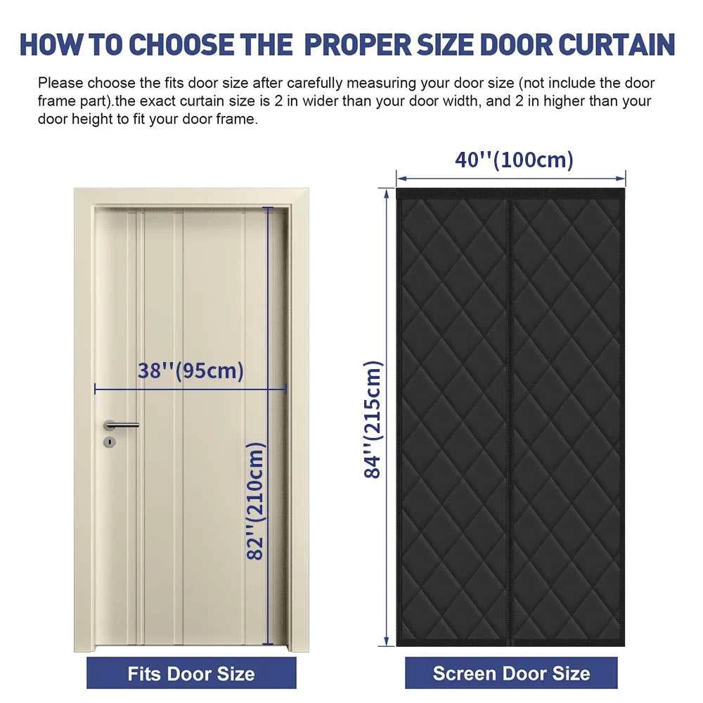 Thermal Insulated Door Curtain Magnetic Insulated Door Covers for Winter Door Blanket Thicken Cotton Insulation Doors Screen The jack market .AU The jack market .AU Home $ 87 14:10#Brown 80x205cm