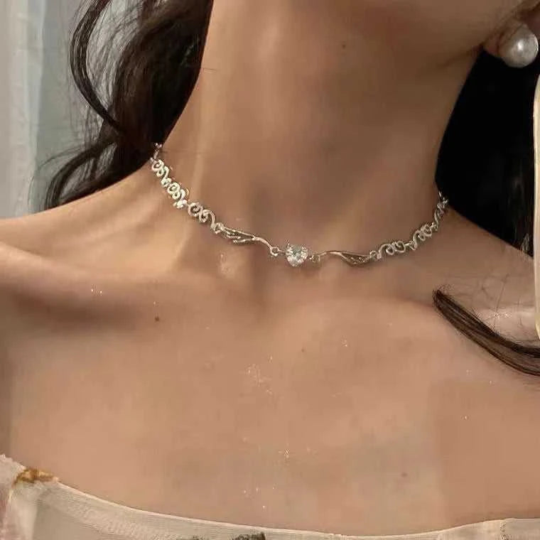 Love Heart Pendant Necklace For Women Men Personality Simple Design Thin Chain Choker Necklaces Jewelry The jack market .AU The jack market .AU Jewellery & Chains $ 47 200001034:17053024#xl019yin