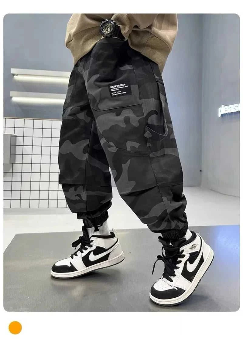 Boys Camouflage Cargo Pants Autumn Big Kids Casual Sport Pants Spring Teenage Joggers Trousers Children Streetwear Baggy Pants The jack market .AU The jack market .AU Mum & Kids: Essential Products for Every Family $ 43 14:193#Black;200000463:200004200#13-14T(Size 170);200007763:201336100