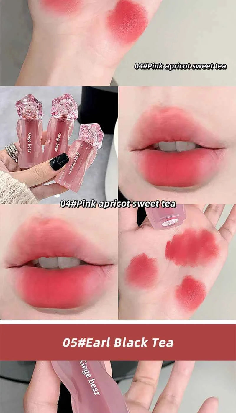 Gege Bear Velvety Cream Lip Mousse - Highly Pigmented, Nourishing Formula with Soft, Long-Lasting Texture