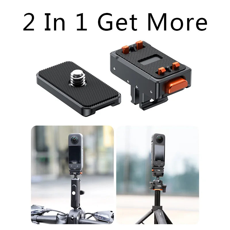 for Insta 360 Ace / Ace Pro / Ace Pro 2 Sports Camera Aluminum Quick Release Mount Magnetic Adapter Mount Accessories
