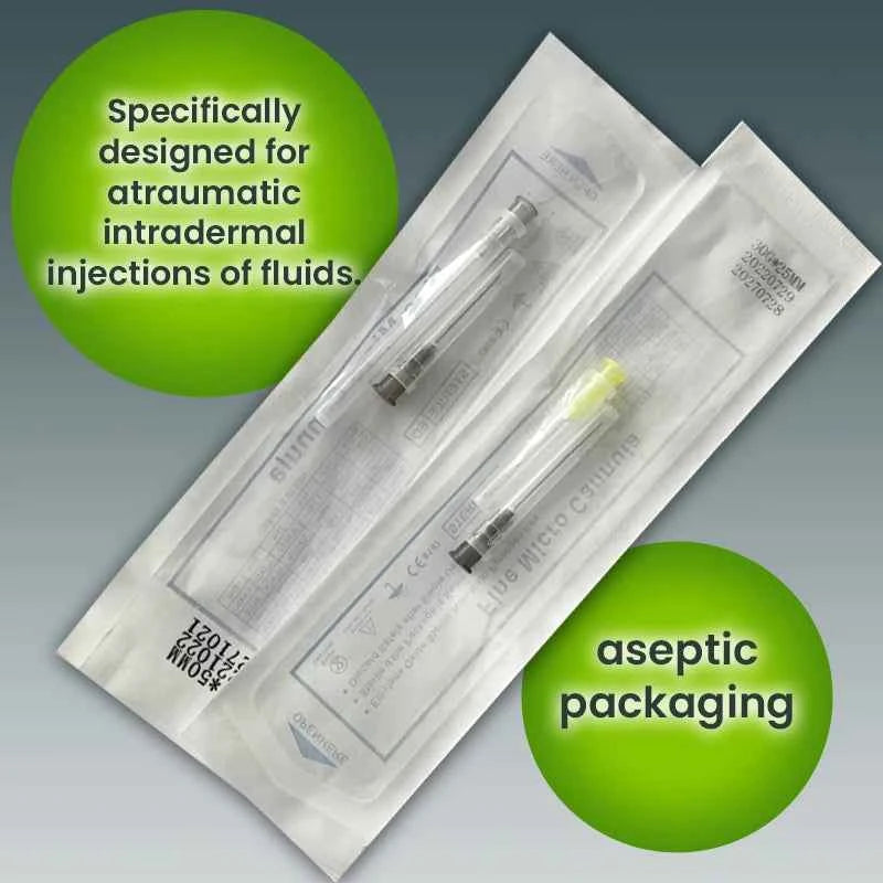 50pcs Micro Tip Blunt Cannula for Filler 18G 20G 21G 22G 23G 25G 27G 30G Disposable Sterile Nose/Lip Micro Cannula