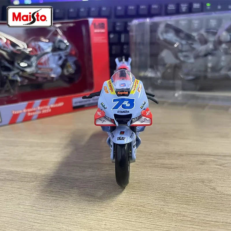New In Stock Maisto 1:18 Scale Gresini Marquis No.93 202 Motorcycle Alloy Die-Cast Model Custom Children'S Toys Gift Collectible