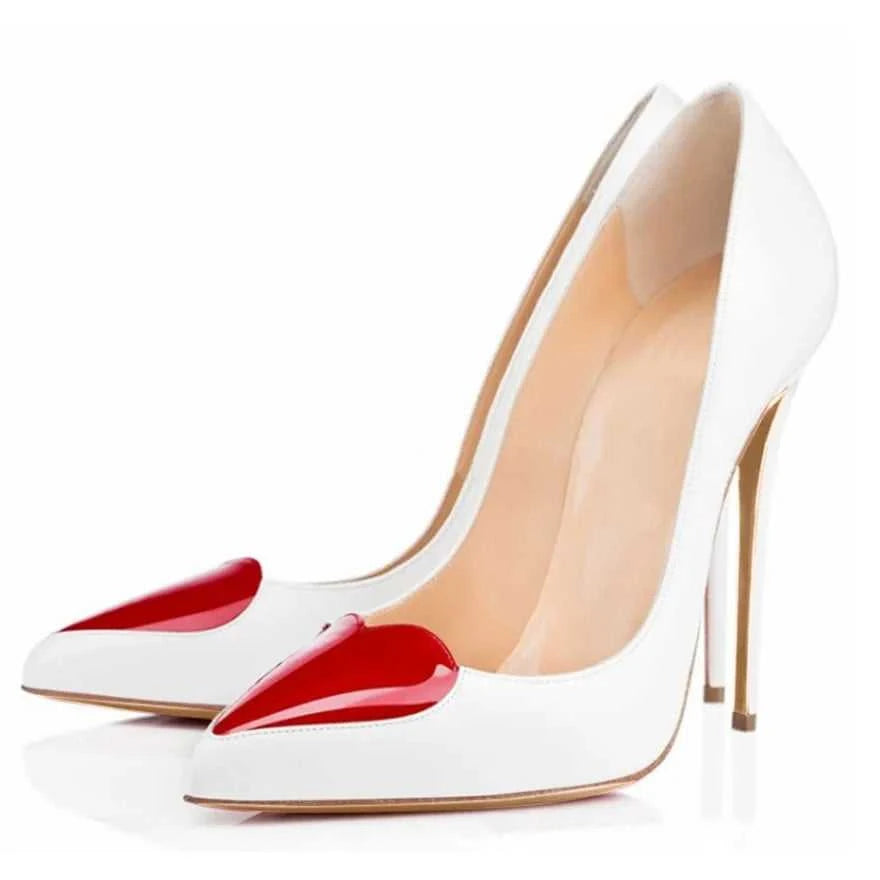 Red Heart-shaped Pointed Toe Women Shoes Black White High Heels Pumps Female Autumn Shallow Patent Leather Party Dress Shoe Sexy The jack market .AU The jack market .AU Step Up Your Style: Trendy Shoes for Every Occasion! $ 86 14:29;200000124:200000334