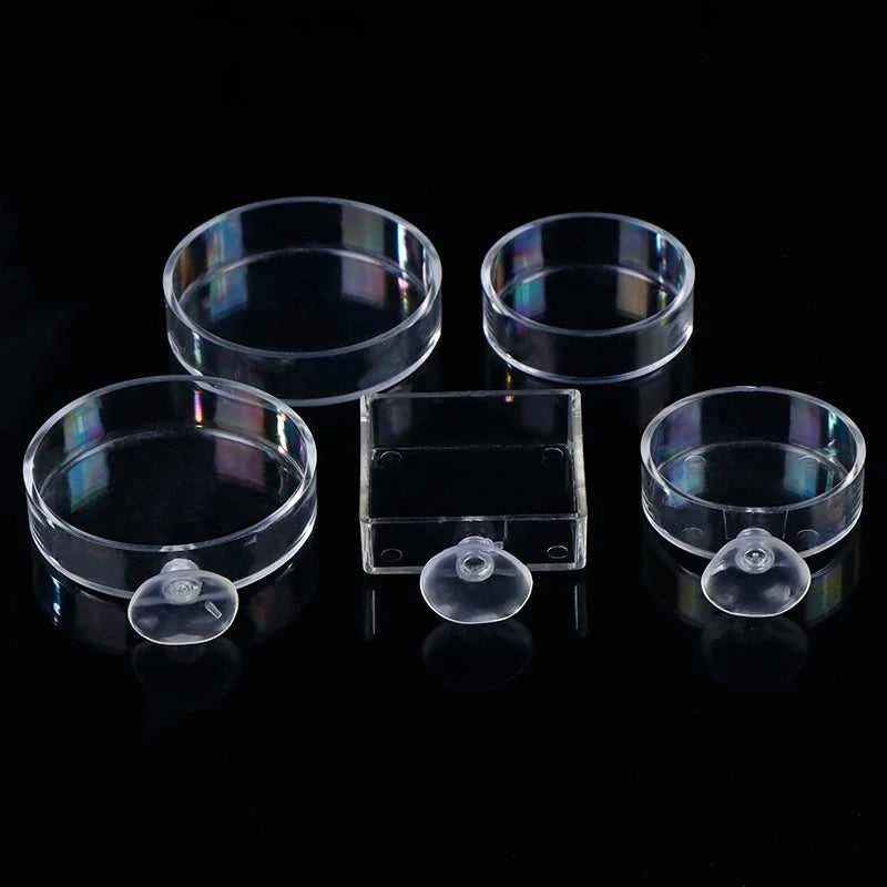 【F】Aquarium Feeder Acrylic Transparent Fish Round Square Dishes Shrimp Food Box Fish And Shrimp Feeding Accessories The jack market .AU The jack market .AU Fishing Gear $ 22 14:691#E