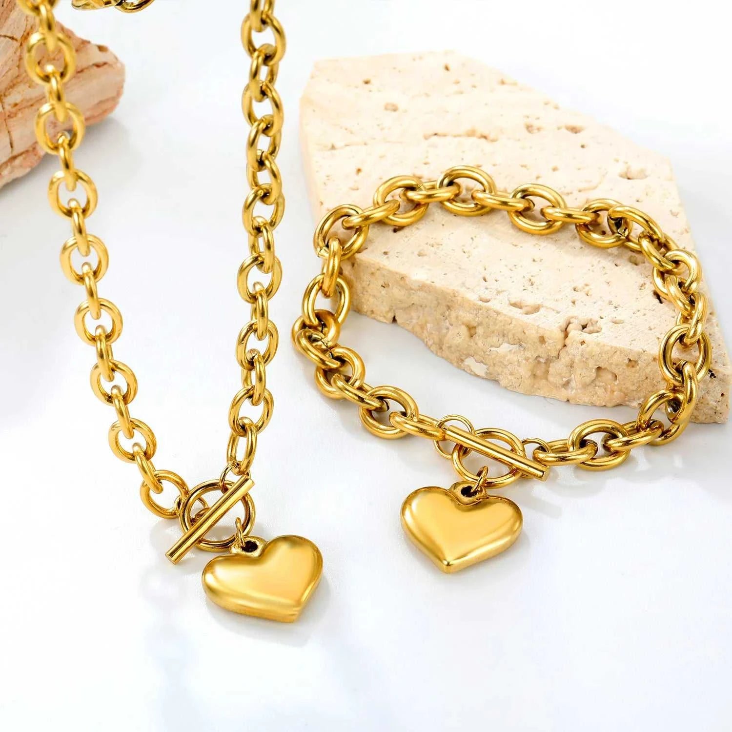 LUXUSTEEL Chain Pendant Earnail Set Four-Leaf Clover Shaped Stainless Steel Pendants Necklace Earring Sets Necklace Jewelry Gift The jack market .AU The jack market .AU Jewellery & Chains $ 51 200001033:200003760#LPS11101G
