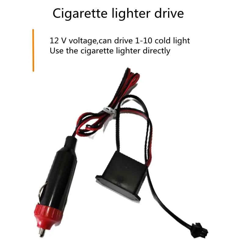 Car Ambient Lamp LED Neon Cold Light Auto Interior Mouldings Atmosphere Lights Refit Decoration Strips Shine Usb/Cigarette Drive