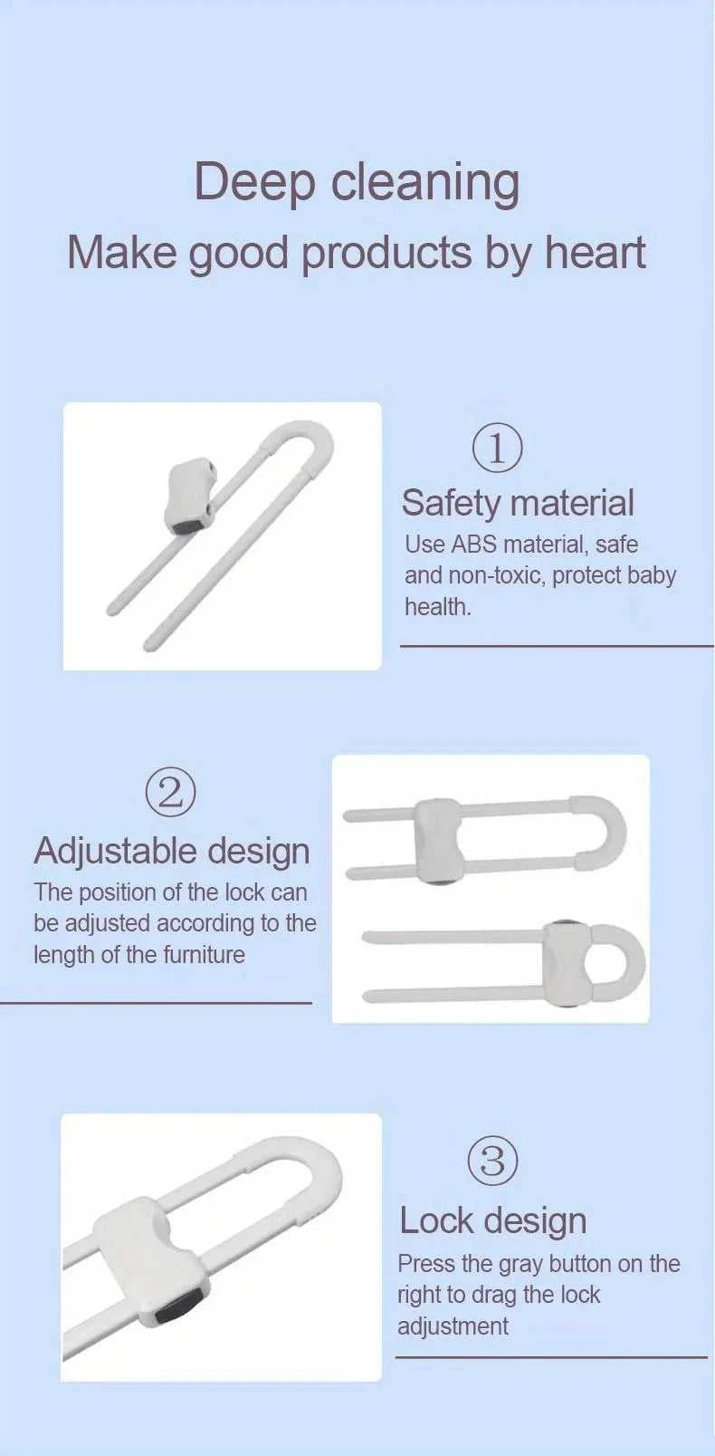 2/4PCS Sliding Cabinet Child Safety Locks Baby Proofing Cabinet Lock Cupboard Latches for Kids on Closet Door Knobs Handles The jack market .AU The jack market .AU Mum & Kids: Essential Products for Every Family $ 30 14:173#Black 4pcs