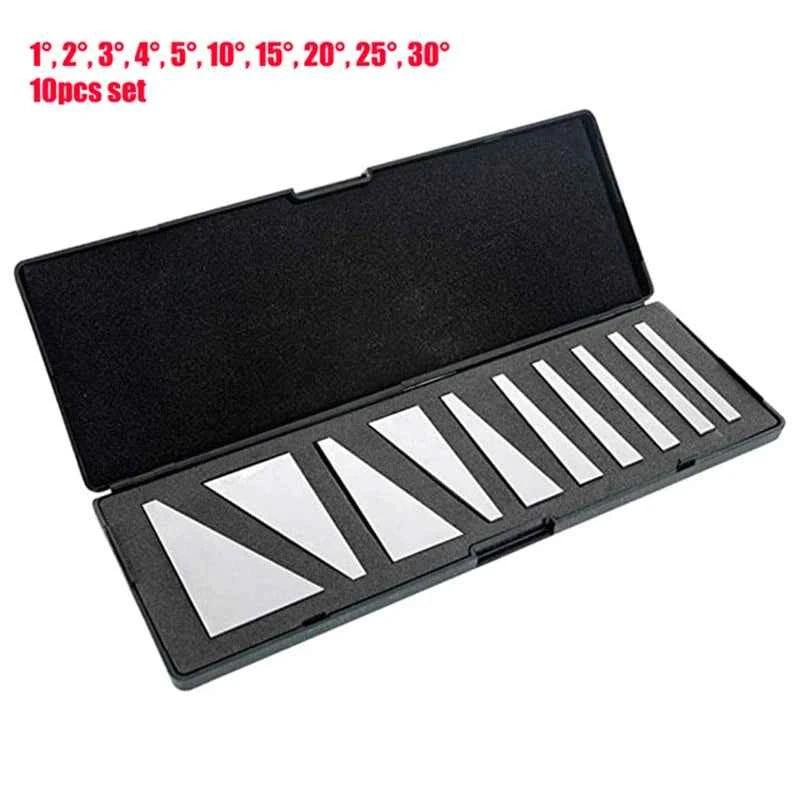 JAVIER Precision Ground Angle Block Set - Durable 2/10/12/17pc Kit with Storage Case for Lathes & Machinist Tools