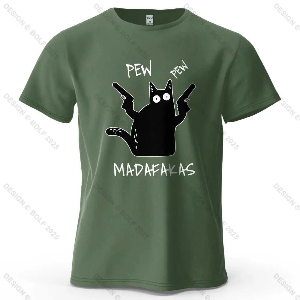 Cool Cat Funky Printed Men's T-Shirt 100% Cotton Oversized Humorous Graphic Tees for Women Tops Tees Casual Streetwear The jack market .AU The jack market .AU Men Fashion $ 31 14:200002984#Wine Red;5:361385